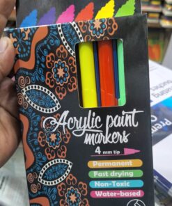 6 pc acrylic marker set