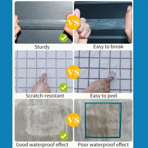 Hydra Waterproof Agent | Super Strong Invisible Waterproof Anti-leakage Agent | Instant Repair Waterproof Anti-leakage Agent with brush - 250g - Image 3