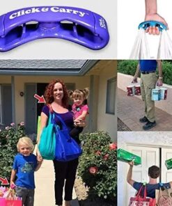 1 Pc Shopper Bags Handle Grip Click & Carry Grocery Bag Carrier