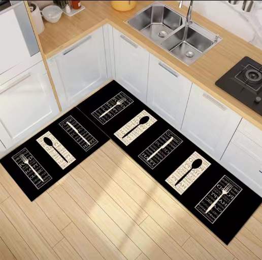Antislip mats pack of 2pcs (Random Design)size:40*120&40*60cm - Image 2