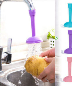 Silicone Kitchen Shower Splash Faucet Water-saving Filter Shower Water Rotating Spray Regulator(Random color)