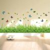 New 3D Fresh Green Plant Removable Green Grass PVC Wall Stickers Home Decor waterproof DIY Removable Art Vinyl 7 inch x 54 inch - Image 2