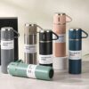 STAINLESS STEEL VACUUM FLASK SET, 500ML WITH 2CUPS (random color) - Image 3