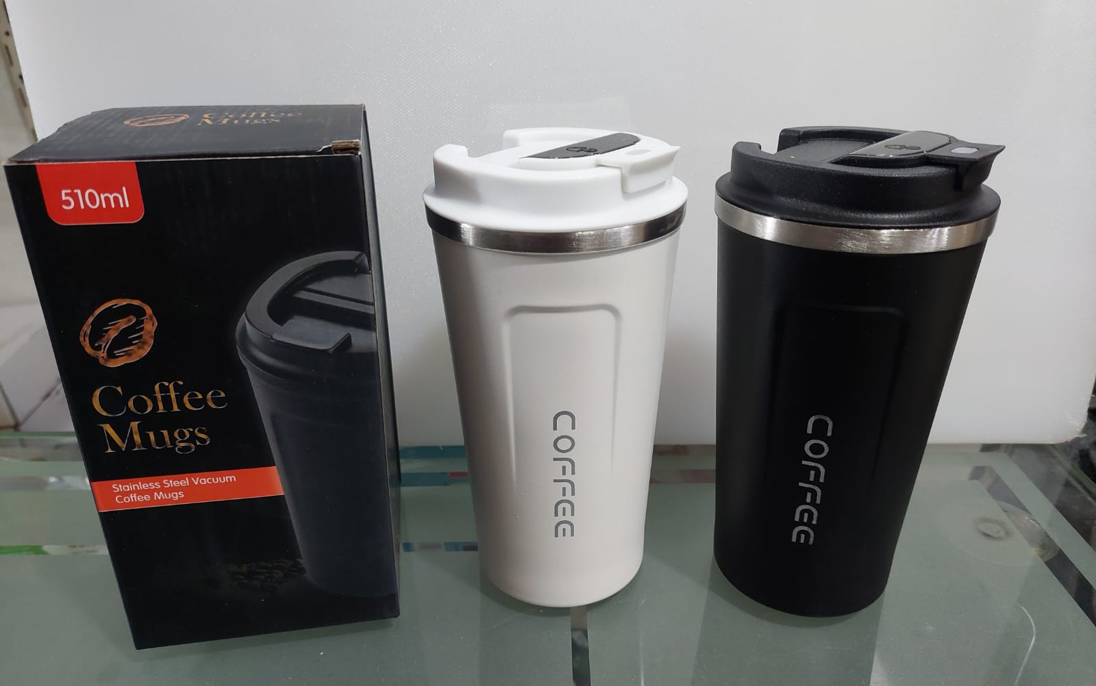 510ml Large-capacity Coffee Cup Keep Heat Stainless Steel Double-layer Smooth Edge Water Bottle Mug for Daily Use (random colors) - Image 2