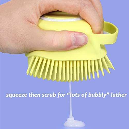 Silicone Bath and Body Shower Brush with Liquid Soap Dispenser (Random Color) - Image 4