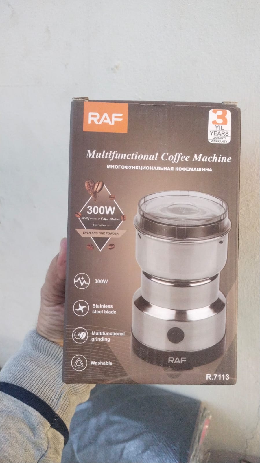 Electric Coffee Grinder for Home Nuts Beans Spices Blender Grains Grinder Machine Kitchen Multifunctional Coffee - Image 2
