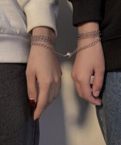 Magnetic Couple Bracelet And Pendent