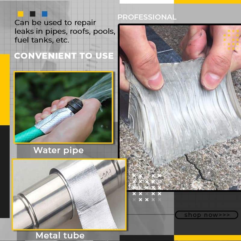 Aluminum Foil Butyl Rubber Tapes Self Adhesive Waterproof Tape 2 inch x 1.5 MTR - Image 2