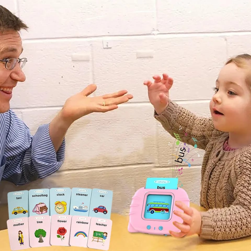 Audible Flash cards Baby Reading Machine for kids early learning English | Montessori Toddlers Gifts(random color ) - Image 4