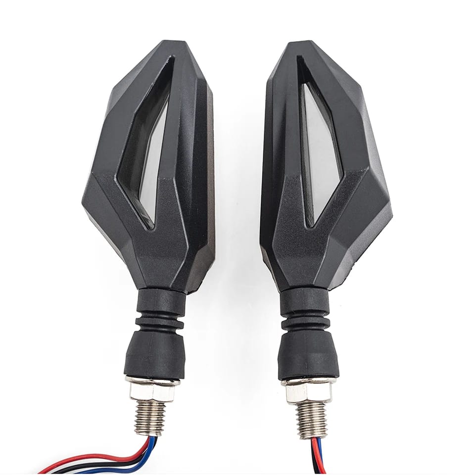 1 Pair motorcycle led turn signal indicator wirh parking drl light for all bikes 70cc and cg125 bikes | famcy indicator - Image 2