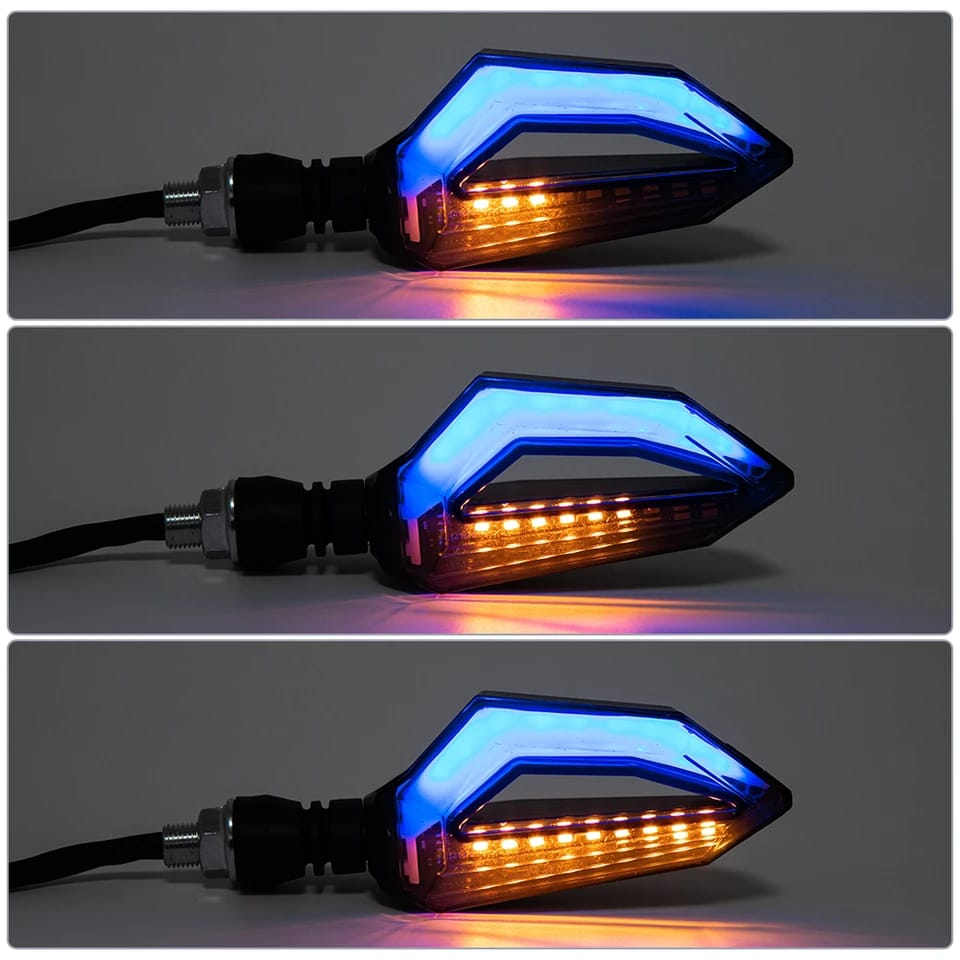 1 Pair motorcycle led turn signal indicator wirh parking drl light for all bikes 70cc and cg125 bikes | famcy indicator - Image 4