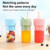 Mason Portable Mini juicer Blender With Straw Cup | Juicer Portable Outdoor Juicing Cup | Home Mini Cordless Juicer (Random Color) - Image 2