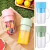 Mason Portable Mini juicer Blender With Straw Cup | Juicer Portable Outdoor Juicing Cup | Home Mini Cordless Juicer (Random Color) - Image 5