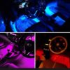 2Pcs RGB 17cm Silicon Flexible 9-LED Strip DRL Daytime Multicolor Light | SMD LED Fancy Light (RGB) For Car Bumper And Bikes - Image 5