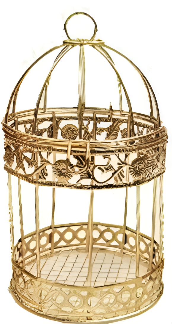 Metallic bird Cages for home decor and gift (pack of 3) - Image 2