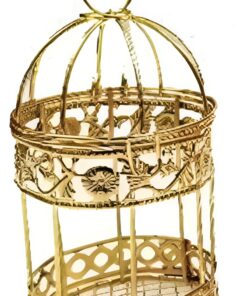 Metallic bird Cages for home decor and gift (pack of 3)