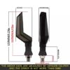 2pcs motorcycle turn signals Light indicator 12v running indicator for all bikes - Image 2