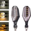 2Pcs Motorbike Universal LED Indicator With DRL And Yellow Parking Light For all bikes (Random Color)