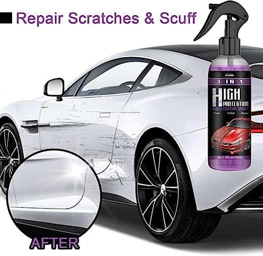 Ceramic Car Coating Spray Crystal Coating for Car Wax Spray Plastic Parts Refurbish Agent Car Hand Spray (100 ml)
