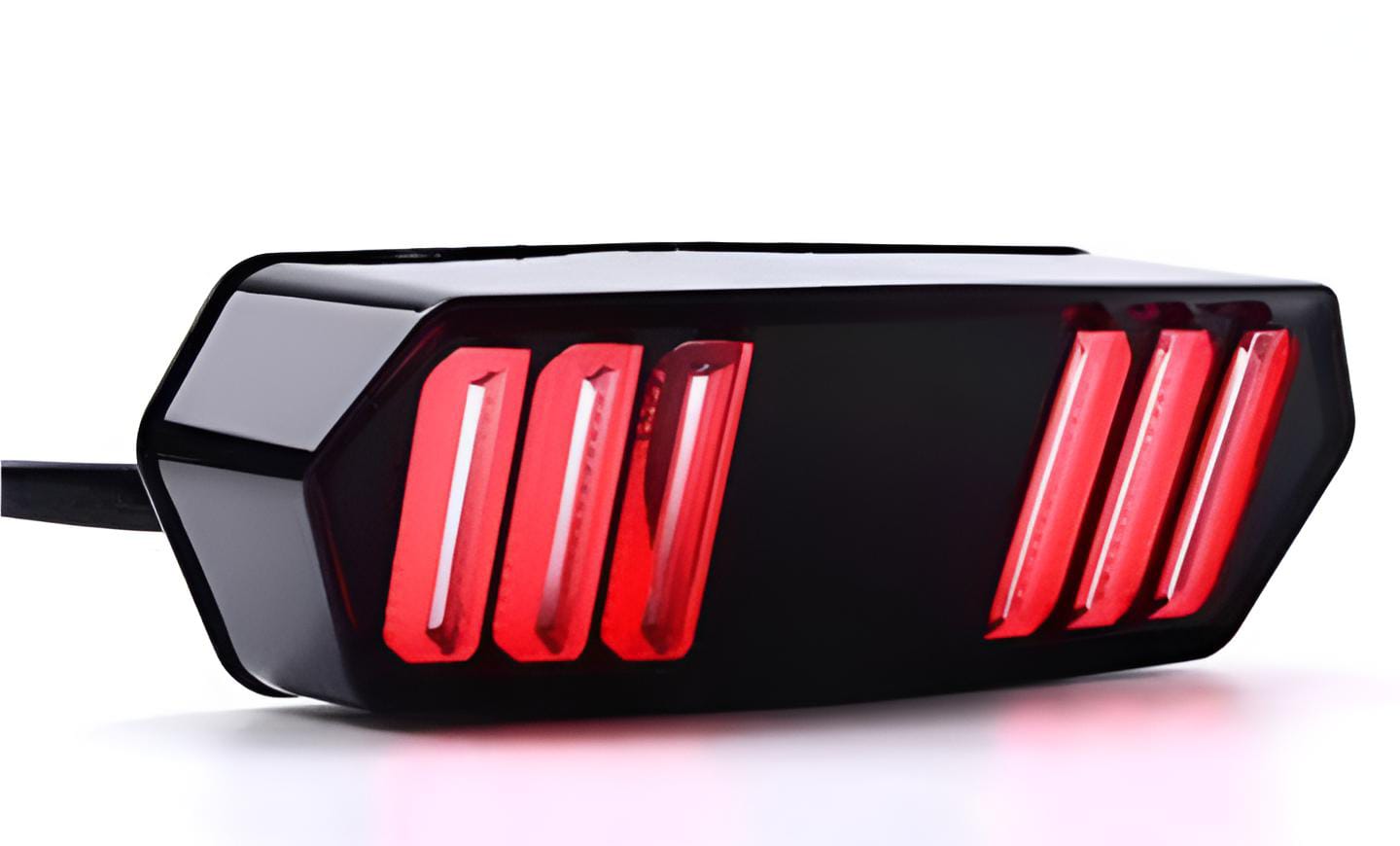 Universal Motorbike Back Light With Indicator DRL Audi Style - Image 2