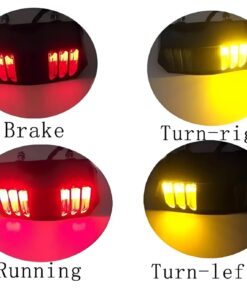 Universal Motorbike Back Light With Indicator DRL Audi Style