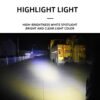 2PCS Work Lights 6 LED Motorcycle Headlight Spot Light Waterproof Super Bright Auxiliary Scooters Universal 12v Led Bar - Image 2