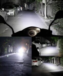 2PCS Work Lights 6 LED Motorcycle Headlight Spot Light Waterproof Super Bright Auxiliary Scooters Universal 12v Led Bar
