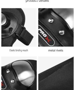 Motorcycle Elbow Pads for Men Stainless Steel Off-road Locomotive Protective Gear Anti-fall Riding Equipment (4 pcs)