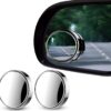 Pair of rotatable Car Round Mirror Original Glass Rear view Blind spot Side Mirror rotatable lens - Image 2