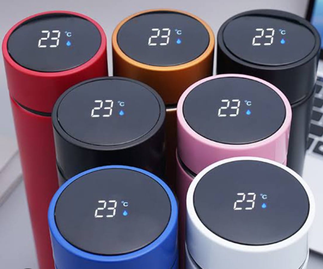 Temperature Display Indicator Insulated Stainless Steel Hot & Cold Flask Bottle (Random Color) (500 ML ) - Image 2