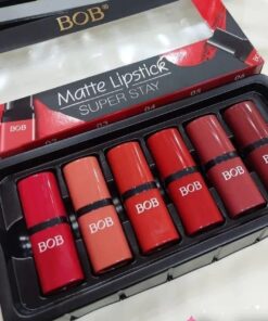 6 Pcs Bob Matte Lipstick Super Stay Set