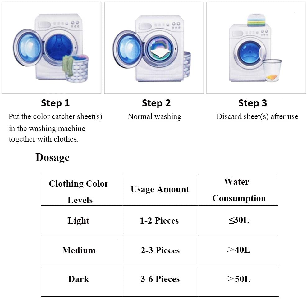 Sprouutt Color Grabber - 8 Sheets Stain Remover | Protects Laundry From Color Runs or Bleeds | Color Catcher