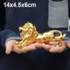 Get Golden Lion Car Dashboard Decoration | Modern Abstract Style Resin Panther Statue | Home Decor Accessories - Image 2
