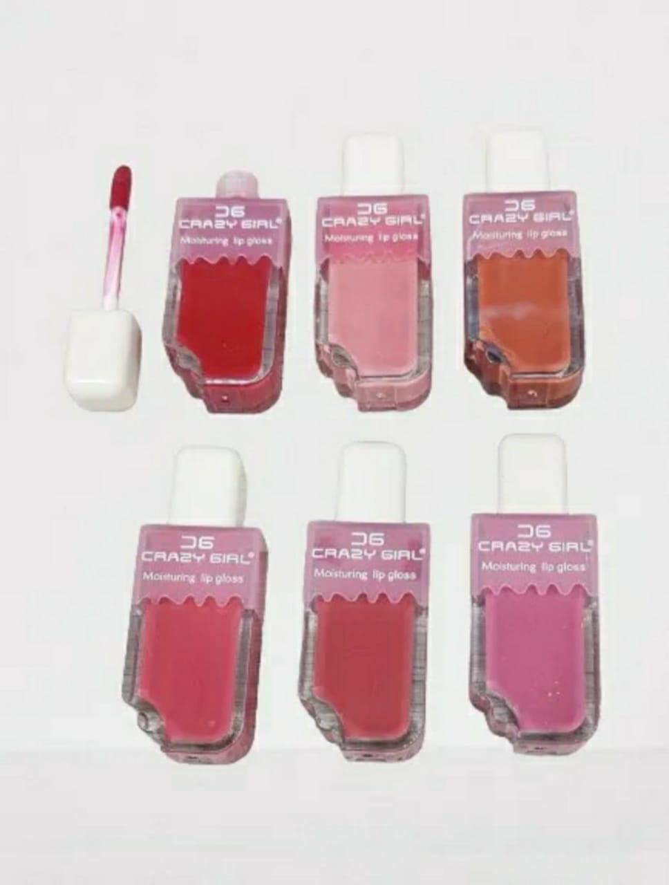 Pack of 06 - Crazy Girl Ice Cream Matte Lipgloss | Best Quality Lip Gloss Set For Girls & Womens - Image 3