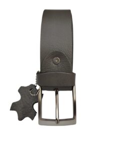 Men Buffalo leather belt grey color | Waist Belt for boys & Mens (Grey)