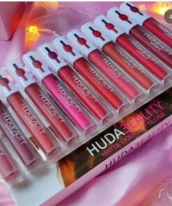 Pack Of 12 Multicolor Lip Gloss Huda Beauty For Girls And Women