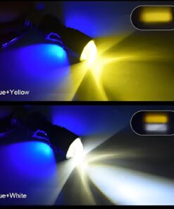 Bike LED Headlight Bulb with 5 Function- Police Light Red