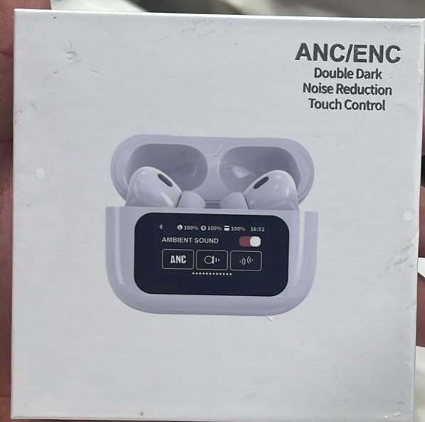 A9 Pro Wireless Bluetooth Headphones ANC Noise Reduction Headset LED Touch Screen Earbuds (random color) - Image 2