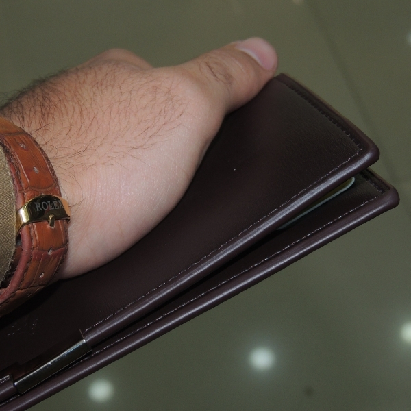 Men's Leather Half Long Wallet - Image 3