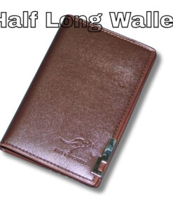Men's Leather Half Long Wallet