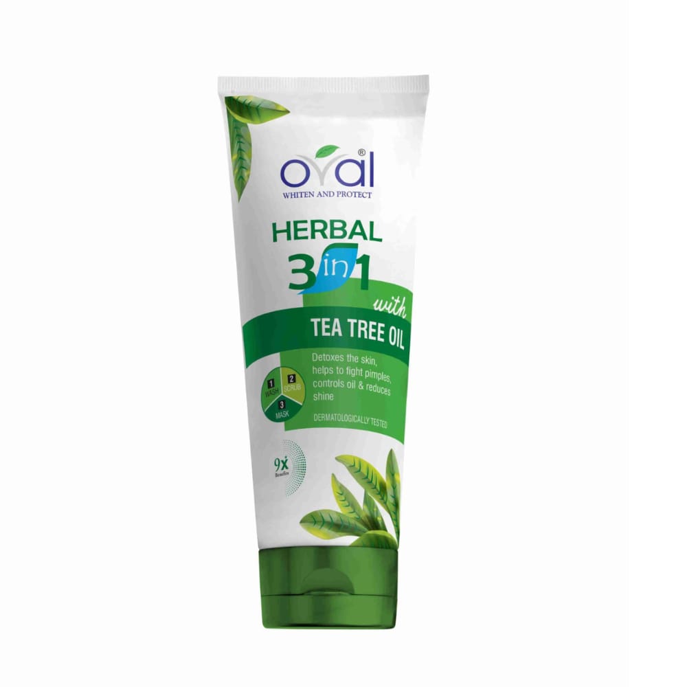 OVAL 3 in 1 Tea Tree Herbal tube ( 150 ml) - Image 2