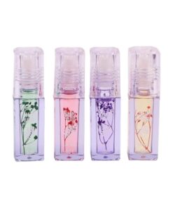 ( Pack Of 4) Flower Transparent Liquid Lip Oil 5ml