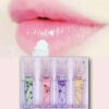 pack of 4 Flower Transparent Liquid Lip Oil, 5ml - Image 3