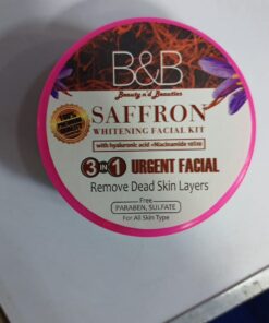 B and B Saffron Whitening Facial Kit 3 in 1 - Urgent Facial & Dead Skin Removal