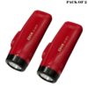 Pack Of 2 Multifunction Portable Super Bright USB Rechargeable Flashlights SD-8670
