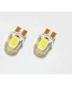 Pack of 2 T10 COB LED Bulbs Silicone Parking LED. 12v DC. Color White