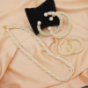 Mala & Earrings Pearl Set(white)
