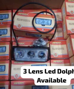 3 Lens Dolphin Projector LED Light for bikers and Cars (1 pc)