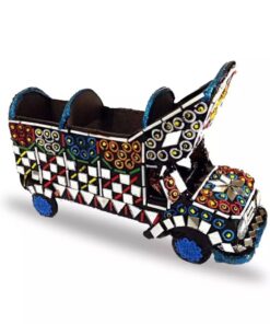 Mini Truck Colorful Model for Home and Office decor Truck Art Decorative Miniature Glass Work Antique Decoration Items.