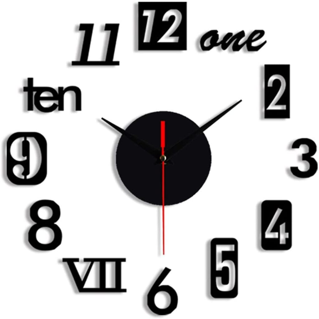 Wall Sticker Clock Home Decor